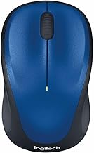 Logitech M317 Wireless Mouse with Nano Receiver - Blue (Renewed)
