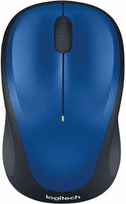 M317 Wireless Mouse with Nano Receiver - Blue (Renewed) by Logitech – Blue, Model 910-005886