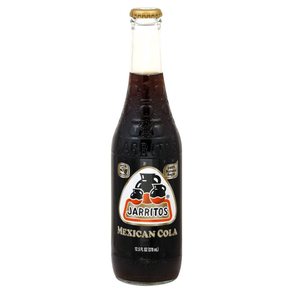 Soda Cola Mexican by Jarritos – 12.5 Fl Oz (Pack of 4), brown, Pack of 4, Model 00603907