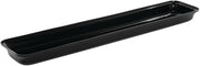 HUBERT Food Pan Black Acrylic - 30" L x 6" W x 2" D