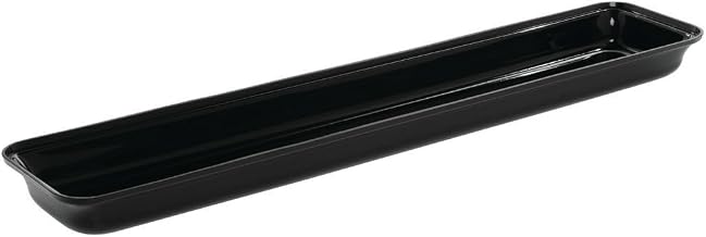 HUBERT Food Pan Black Acrylic - 30" L x 6" W x 2" D