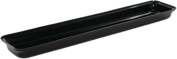 HUBERT Food Pan Black Acrylic - 30" L x 6" W x 2" D