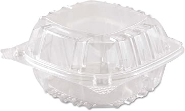 Clearseal Plastic Sandwich Hinged Container 125/Pack in Clear