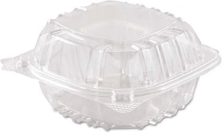 Clearseal Plastic Sandwich Hinged Container 125/Pack in Clear
