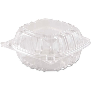 Clearseal Plastic Sandwich Hinged Container 125/Pack in Clear by DART – 21.5 liters, Plastic, Clear, Model DCCC57PST1