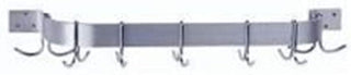 Advance Tabco Wall Mount Pot Rack - Single Bar Hanging Organizer for Kitchen Pans & Cookware 36" L X 12" W X 6" H