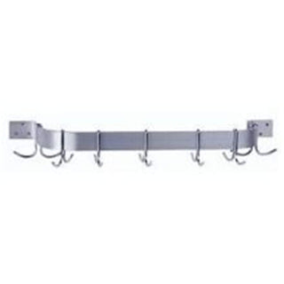 Wall Mount Pot Rack - Single Bar Hanging Organizer for Kitchen Pans & Cookware 45" L X 12" W X 48" H by Advance Tabco – 45 L X 12 W X 48 H, Stainless Steel, Model SW1-72