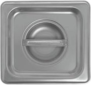 HUBERT Allied Buying Corp CSTC-1600 Sixth-Size Steam Table Pan Solid Cover for 24 Gauge Stainless Steel Steam Table Pans