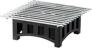 Cal Mil Mission Black Bridge Style Square Chafer Alternative with Grill, 12 x 12 x 7.5 inch - 1 each.
