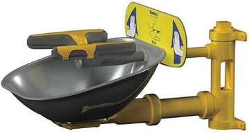 Bradley S19224T Safety Eye/Face Wash with Stainless Steel Bowl, Wall Mount, 3 GPM Water Flow, 13 Width x 19-11/16 Depth