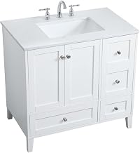 36 Inch Single Bathroom Vanity in White, 714617