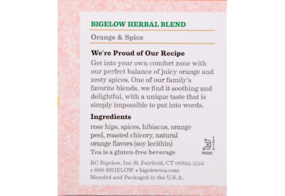 Orange and Spice Tea by Bigelow Tea – 20 Count (Pack of 2), Pack of 2, Model GD606-2340-A2
