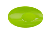 G.E.T. Angled Oval Cascading Serving Bowl for Salads by GET – 1 Quart, Plastic, Green, Model B-797-G/BK