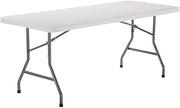 Global Industrial 72" Plastic Folding Table, White
