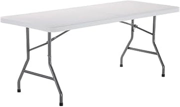 Global Industrial 72" Plastic Folding Table, White