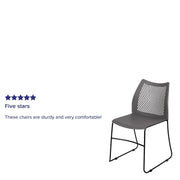 Flash Furniture Grey / Set of 5 / Classic Stacking Chairs