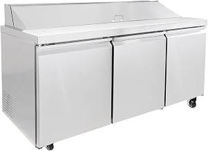 70 2/5" Sandwich/Salad Prep Table w/Refrigerated Base, 115v