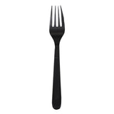 Prime Source Polystyrene Economy Fork, Individually Wrapped, Heavy Weight, Black, Case of 1000