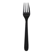 Prime Source Polystyrene Economy Fork, Individually Wrapped, Heavy Weight, Black, Case of 1000