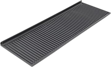Black ABS Meat Case Tray - 48 1/2" L x 16" W x 1 1/2" H