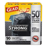 Glad 1 / 90 Count (Pack of 1) / Black Trash Bags