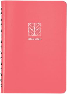 Blueline Essential Academic Weekly/Monthly Planner, 13 Months, July 2025 to July 2026, Twin-Wire Binding, Soft Vicuana Cover, 8" x 5", Pink (CA101F.01-26)