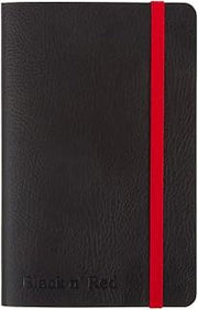 Black n' Red A6 Soft Cover Journal - Ruled with Numbered Pages