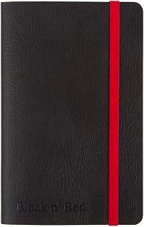 Black n' Red A6 Soft Cover Journal - Ruled with Numbered Pages