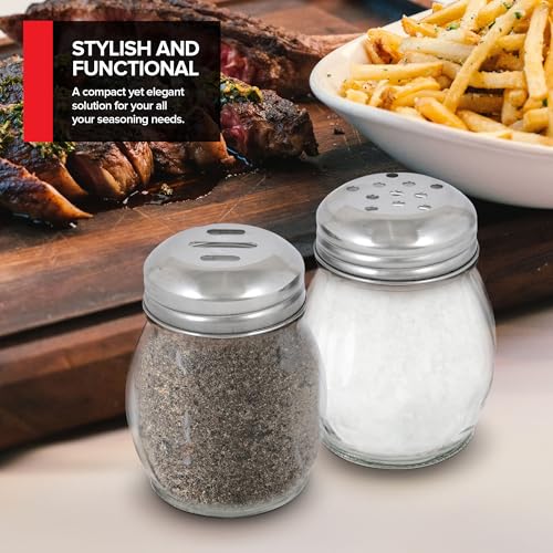 Stock Your Home 4 / Clear / 6.0 fluid_ounces Salt & Pepper Shaker Sets