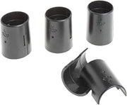 HUBERT Split Sleeves for Wire Shelving Black 4 Per Pack