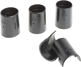 HUBERT Split Sleeves for Wire Shelving Black 4 Per Pack