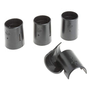 Split Sleeves for Wire Shelving Black 4 Per Pack by HUBERT – Plastic, Black, Model 1.5SLV