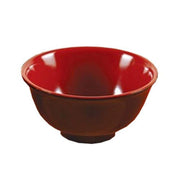 Black and Red Two-Tone Rice Bowl by Yanco – Melamine, Black/Red, Pack of 48, Model CR-130