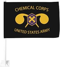 Us Chemical Corps Car Flag Outdoor Decoration Flag 12x18 Inch Double Sided