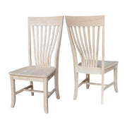 Solid Wood Dining Chairs Set of by Furnifact – Wood, Beige, Pack of 2