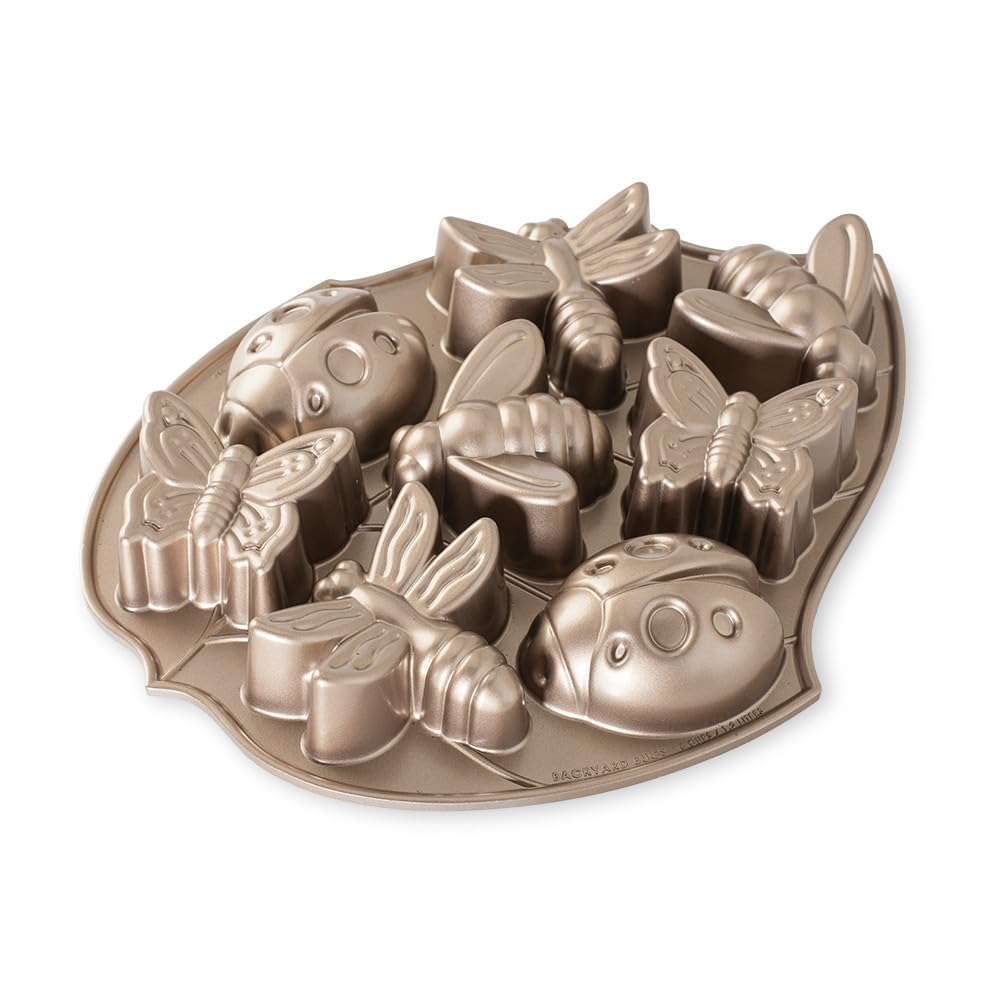 Backyard Bugs by Nordic Ware – 5 Cup Capacity, 5.0 cups, Aluminum, Toffee, Model 53037