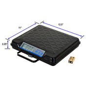 SBWGP100 - Portable Electronic Utility Bench Scale by Brecknell – 100 lb Capacity, Plastic, Black