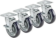 28-115S Krowne Royal Series Plate Caster, 3-1/2" x 3-1/2" Plate Caster, 4" Locking Wheels (Set of 4)‌‌​​‍​​‌‌‌‌​‍​‌​​‌​‍​​‌‌‌‌‍​​‌‌‌‌‍​​‌‌​​‍​​‌‌‌‌‍​​‌​‌‌‍​​​‌‌‌‍​​‌‌​​‍​​‌​‌‌‍​​‌‌‌‌​‍​​​