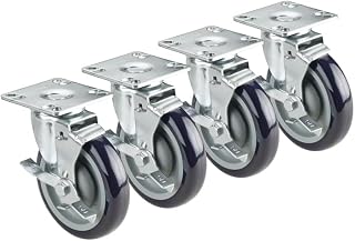 28-115S Krowne Royal Series Plate Caster, 3-1/2" x 3-1/2" Plate Caster, 4" Locking Wheels (Set of 4)‌‌​​‍​​‌‌‌‌​‍​‌​​‌​‍​​‌‌‌‌‍​​‌‌‌‌‍​​‌‌​​‍​​‌‌‌‌‍​​‌​‌‌‍​​​‌‌‌‍​​‌‌​​‍​​‌​‌‌‍​​‌‌‌‌​‍​​​