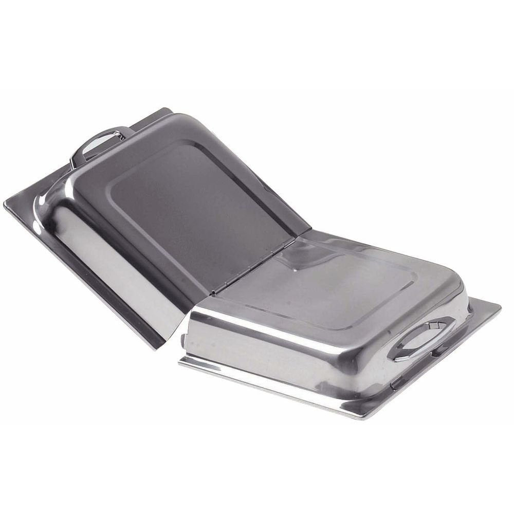 Kratos Full Size 22 Gauge Stainless Steel Hinged Dome Steam Table Pan Cover by HUBERT – Stainless Steel, Silver