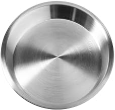 American METALCRAFT, Inc. American Metalcraft 744 Pizza Pans, 7.625" Length x 7.625" Width, Silver