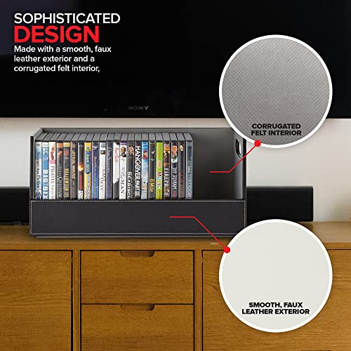 Stock Your Home Black 6 Pack / 6 / 3 Count Pack of 2 CD Racks