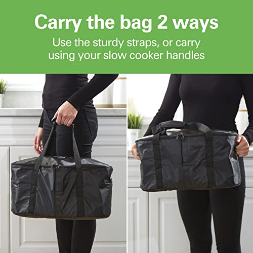Hamilton Beach Fits 4-8 Quarts (Pack of 3) / Black / Portable Slow Cooker Travel Bag Accessories