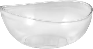 Crystal - Clear Plastic Bowl (12 oz.) 1 Pc. - Sleek & Durable Crystalware, Perfect for Entertaining, Weddings, Parties, Gatherings, & Everyday Use