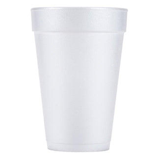 Drink Foam Cups by DCC – 12 oz, 12.0 ounces, Foam, White, Pack of 12