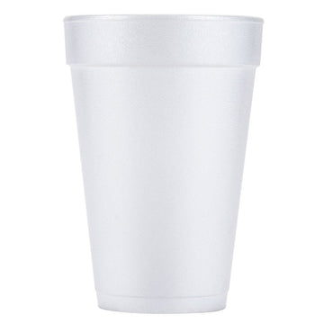 Drink Foam Cups by DCC – 12 oz, 12.0 ounces, Foam, White, Pack of 12