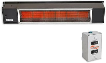 SUNPAK Tsh 48-inch 34,000 Btu Propane Two-stage Infrared Patio Heater - Black - S34 B Tsh-lp