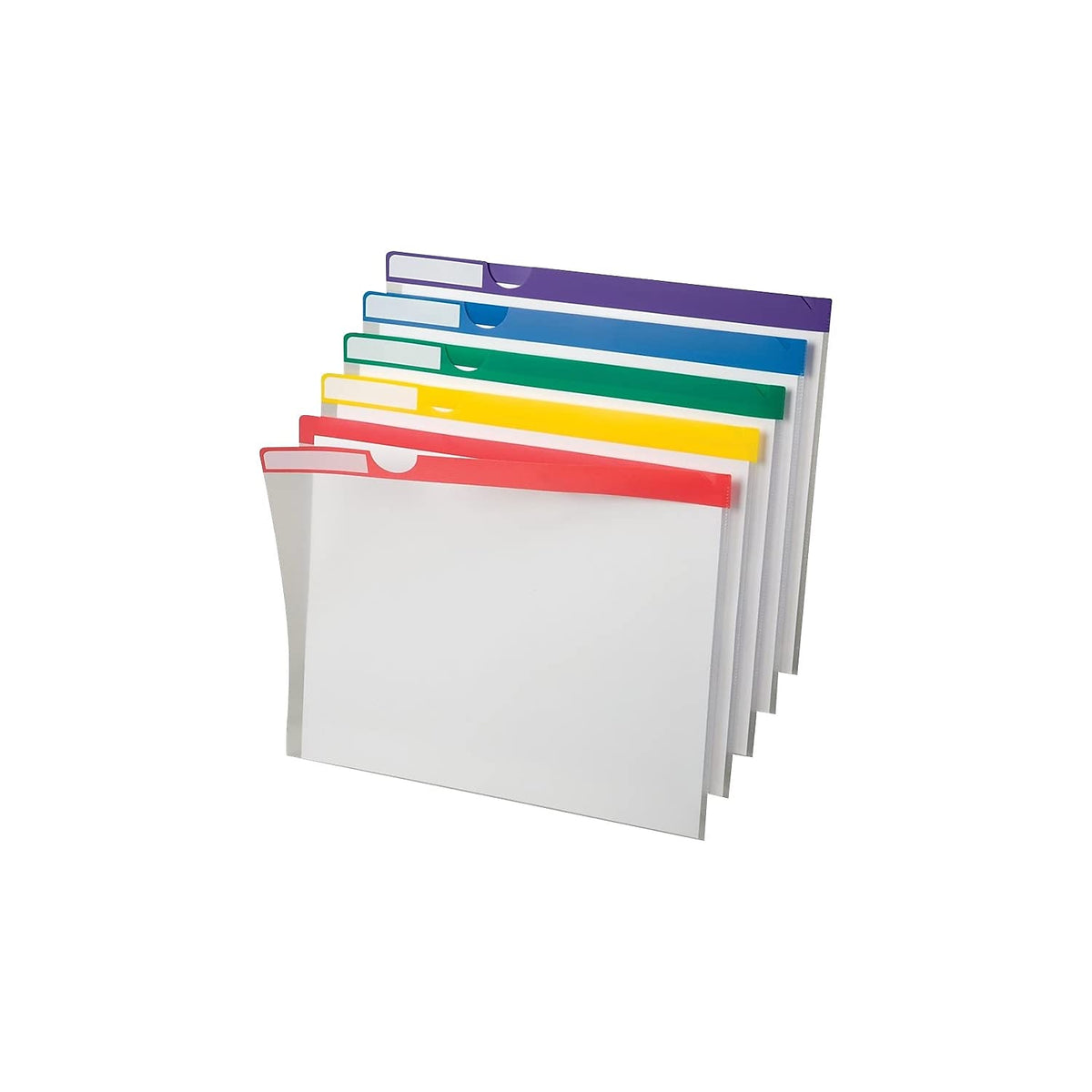 Clear Poly Index Folders by Pendaflex – Letter, Polypropylene (PP), White, Pack of 12, Model 50981