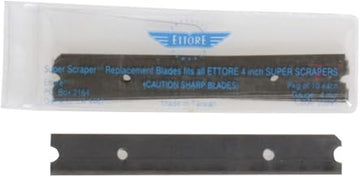 Ettore Replacement Floor Scraper Blades for 4" Plastic Floor Scraper - 4"W, 12 per Case