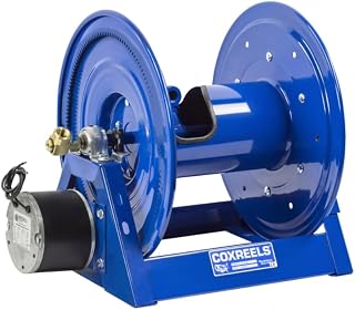 COXREELS 1275-6-50-EJ, Dual Hose Electric 230V AC Explosion Proof Motor Rewind Reel: 1"x50' Hose Capacity, 1/2HP, 3000 PSI (Hose Not Included)